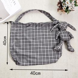 Shopping Bags ECO Reusable Cotton Filling Tote Women Men Grocery High Capacity Foldable Green Polyester Bag