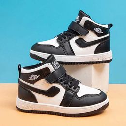 Athletic Outdoor Kids High-top Basketball Sneakers for Boys Girls Shoes Breathable Sports Running Shoes Lightweight Children Casual Walking Shoes Q231003