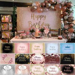 Background Material Glitter Golden Dots Birthday Backdrop Birthday Baby Shower Personalise Poster Dessert Table Decoration Photography Background YQ231003