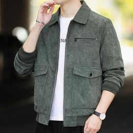 Men's Jackets 2024 Corduroy Autumn Lapel Jacket