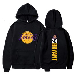 Designer Fashion Brand Autumn and Winter Men's Clothing Black Mamba Basketball Hooded Guard