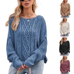 Women's Sweaters Neck Batwing Sleeve Oversized Knitted Pullover Sweater Jumper Tops