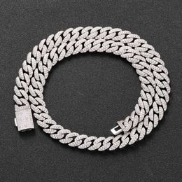 brand fashion woman New Iced Out Pass Diamond Tester Vvs Moissanite Jewellery Necklace Bracelet Women 10mm Cuban Link Chain