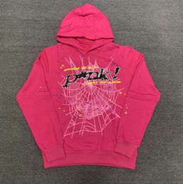 Spider Pink Sp5der hoodies Young Sweatshirts Streetwear Thug 555555 Angel Hoody Men Womens Web Pullover Fast way