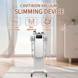 Standing 6 in 1 Cellulite Reduction Body Sculpture Beauty Machine Buttock Lifting Wrinkle Remove Vacuum Cavitation RF Multifunction Device