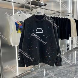 New Cotton Pullover Hoodie Mens High Street Hoody Paris Designer Printed Sweatshirts Clothing