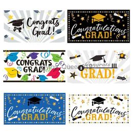 Background Material 1PC Photo Backdrop For Graduation Party Bachelor Hat Decoration Banners Photography Background For Photo Studio 18 styles YQ231003