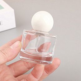 30ml Perfume Atomizer Empty Bottle Press Type Liquid Glass Cosmetics Containers Perfume Refillable Bottles With Spray Pump 2761