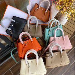 A Garden Party Tote Bag Leather small bag Women's new mini garden TOGO top leather shoulder handbag XUCI