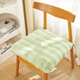 Pillow Square Large Chair Solid Color Seat S With Straps Home Decor Soft Warm Floor Office 40x40CM