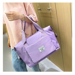 Shopping Bags Womens Folding Bag With Zipper Dry Wet Separation 2023 Gym Duffel For Men Waterproof Travel Fitness