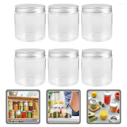 Storage Bottles 6 Pcs Aluminium Lid Mason Jars Can Mini Food Containers Lids Glass Plastic Candy