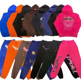 Men's Hoodies Sweatshirt 2023 Sp5der Young Thug 555555 Angel Pullover Pink Red Hoodye Pants Men Top1 Quality Shoe Sp5ders Printing Spider