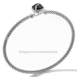 18 Karat vergoldete Charm-Armbänder für Damen, hochwertig, zweifarbige Manschette, 3 mm Angelhaken, lichtbeständiger Verschluss, modisches Temperament, Stahldrahtseil, Designer