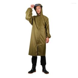 Raincoats Reflective Stripe Adult Fashion Hiking Thickened Raincoat Motorcycle Outdoor Portable One Piece Long