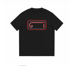 Erkekler T-Shirt 2023 Yaz Yeni Mektup Baskı Yuvarlak Boyun Erkekler Kısa Kollu Tasarımcı Marka Erkekler Top