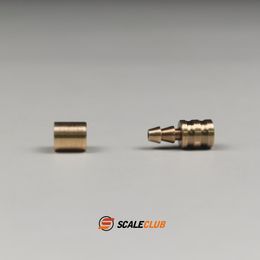 Scaleclub Model Hydraulic Nozzle 2.5mm Copper Pipe Welding Turn 3mm Oil Pipe For Tamiya Lesu Rc Truck Trailer Tipper