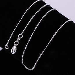 100pcs lot 925 sterling silver ball bead chains necklace chains jewelry 1630323Q