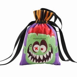 Totes New Halloween Children's Candy Bag Halloween Props Pumpkin Face Handbag Gift Bag05stylishyslbags