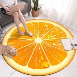 Carpets Cartoon Crystal Velvet Small Animal Carpet Circular Rug