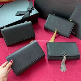 Super Quality 20cm Woc Leather Chain Mini Shoulder Bag Classic Katee Women Handbags Ladie Crossbody Clutch Tote Luxurys Designers Classic Purse
