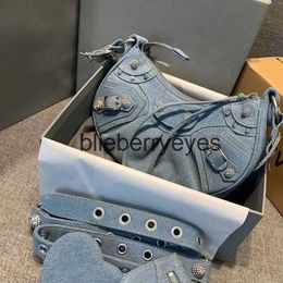 Cross Body Body Cross Designer Heavy Chain Bag Women Bag Shouder Mini Purse Cowboy Leather bag Fashion202303blieberryeyes