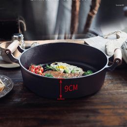 Pans Gas Induction Cooker Cast Iron Durable Nonstick Frying Pan Home Kitchen Steak Egg Pancake Saucepan Deep Fryer Panelas Cookware