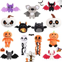 New Halloween hot pumpkin bat plush doll holiday gift scene decoration