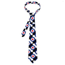 Bow Ties Retro Mod Tie Checkers Print Casual Neck For Men Women Daily Wear High Quality Collar Design Necktie Accessories