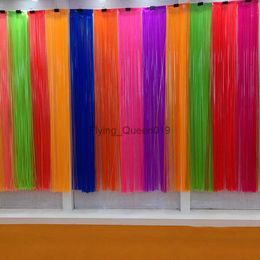 Background Material Neon Glow Birthday Bachelorette Rainbow Neon Party Decoration Colorful Foil Fringe Curtain Backdrop Photo Booth Tinsel Curtain YQ231003