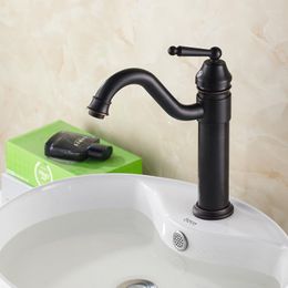 Kitchen Faucets Antique Basin Black Faucet Copper European Bathroom Accessories Single Hole Raised Sink Mixer