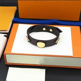 Designer Women Charm Bracelets Couple Jewellery Love Letter leather Bracelet Simple Bangles gift342L