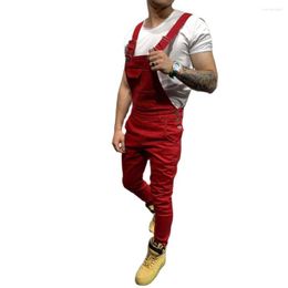 Men's Jeans Plus Size Casual Blue Demin Overalls Leisure Onesie Strappy Trousers Fashion 2023 Summer Jumpsuits