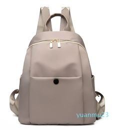 backpack ladies oxford simple solid Colour travel backpack school bag with logo
