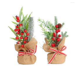 Christmas Decorations Practical Tree Ornament Delicate Stable Increase Atmosphere Xmas Pine