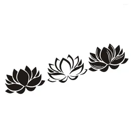 Wall Stickers Chic Lotus Sticker Creative Wallpaper Unique Decal Decorative For Living Room Home Bedroom