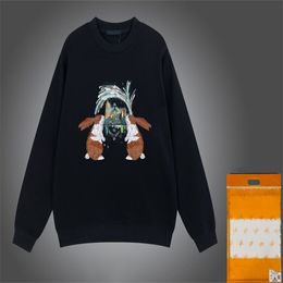 Capispalla da uomo taglie forti Cappotti da uomo Maglione ricamato con lettera Pullover stampato Maglione con cappuccio vestibilità ampia Puro cotone Morbido unisex s60u04