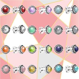 Stud Earrings Kakany 2023 High Quality S925 Sterling Silver December Gemstone Series Women's Classic Simple Jewellery