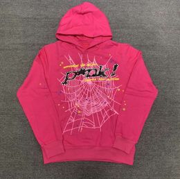 Spider Pink Sp5der hoodies Young Sweatshirts Streetwear Thug 555555 Angel Hoody Men Women Web Pullover Fast way Casual style