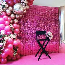 Background Material 2 Pack Party Glitter Curtain Backdrop Decorations Silver Rose Gold Laser Party Curtain for Birthday Wedding Party Background YQ231003