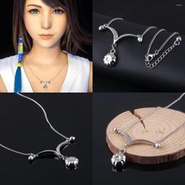 Pendant Necklaces Game Final Fantasy X Ff10 Yuna Necklace Cosplay Unisex Choker Fashion Chain Jewellery Costume Merch Props Toy Gifts