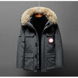 Men's Down & Parkas Jacket Women's and Medium Length Winter New Canadian Style Overcame Lovers' Working Clothes Thick Goose Men Clothing S--4xld2te