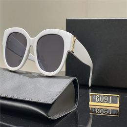 Fashion Classic Designer Sunglasses For Men Women Sunglasses Luxury Polarised Pilot Oversized Sun Glasses UV400 Eyewear PC Frame Polaroid Lens S6091
