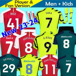 23 24 SMITH ROWE SAKA Soccer Jerseys Fans Player MARTINELLI 2023 2024 Men Football Shirts Kids Kits ODEGAARD Nketiah G.JESUS ZINCHENKO SALIBA RICE HAVERTZ J.TIMBER