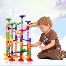 Toy Science Kids Toy Roller Coaster Bouncy Castle Space Star Orbit Ball Marble Run Brick Building Toy Construction Toys Blocks Starbucks Coaster Christmas Gift
