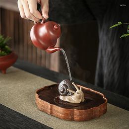 Tea Pets Creative Snail Pet Handmade Ceramic Accessories Zen Home Desktop Ornaments Garden Bonsai Landscape Decoration Crafts