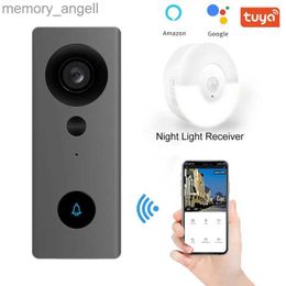 Doorbells Tuya PIR Motion Detection Intelligent Intercom Wifi Waterproof High-definition Monitoring Video Doorbell Night Light Receiver YQ2301003