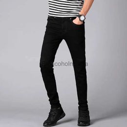Men's Jeans Mens Skinny Jeans 2019 New Classic Male Fashion Designer Elastic Straight Black/White Jeans Pants Slim Fit Stretch Denim JeansL231003