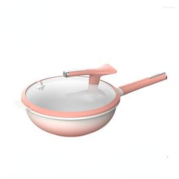 Pans Ceramic Non Stick Less Oil Fume Die-casting Frying Pan Microvacuum Nutrition Preservation Household Gift Pot Kitchen Cookware