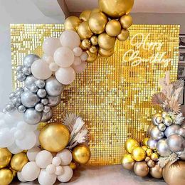 Background Material Birthday Party Sequin Backdrop Shimmer Square Sequin Background Popular Wedding Decor Birthday Party Decor kids Baby Shower YQ231003